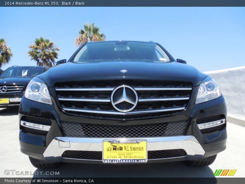 Black / Black 2014 Mercedes-Benz ML 350