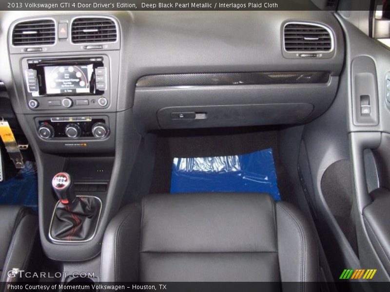 Deep Black Pearl Metallic / Interlagos Plaid Cloth 2013 Volkswagen GTI 4 Door Driver's Edition