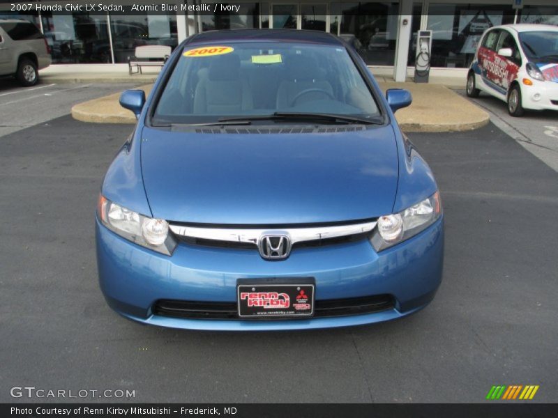 Atomic Blue Metallic / Ivory 2007 Honda Civic LX Sedan