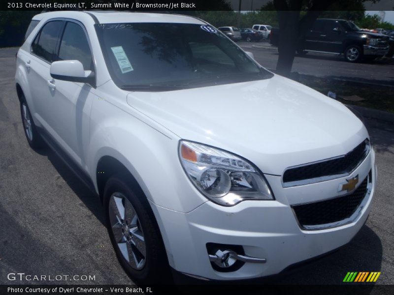 Summit White / Brownstone/Jet Black 2013 Chevrolet Equinox LT