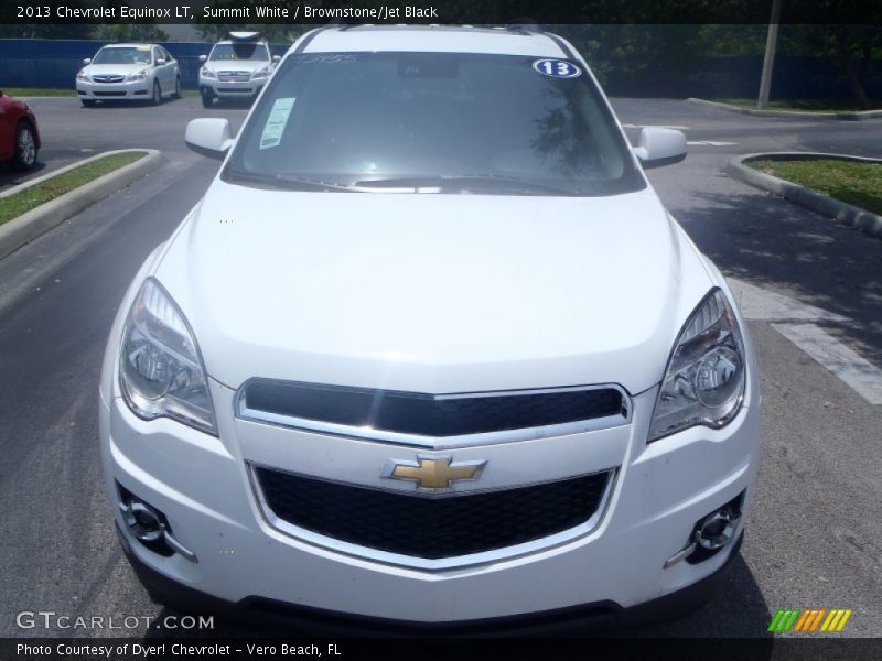 Summit White / Brownstone/Jet Black 2013 Chevrolet Equinox LT