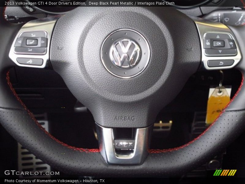 Deep Black Pearl Metallic / Interlagos Plaid Cloth 2013 Volkswagen GTI 4 Door Driver's Edition