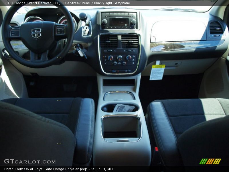 Blue Streak Pearl / Black/Light Graystone 2013 Dodge Grand Caravan SXT