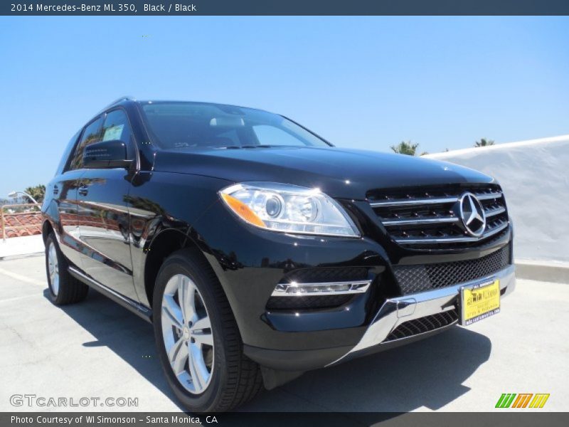 Black / Black 2014 Mercedes-Benz ML 350