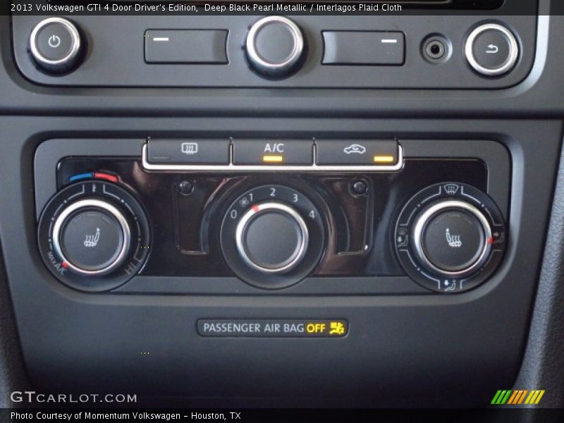 Deep Black Pearl Metallic / Interlagos Plaid Cloth 2013 Volkswagen GTI 4 Door Driver's Edition