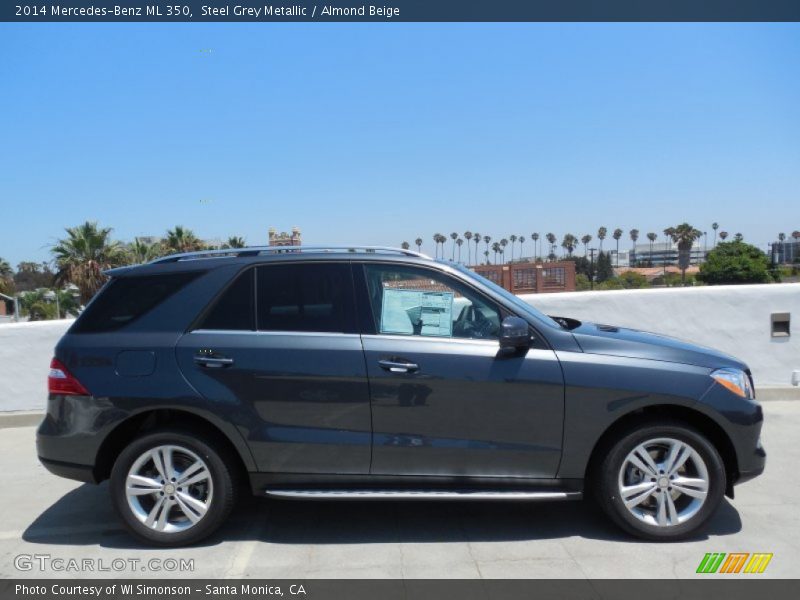 Steel Grey Metallic / Almond Beige 2014 Mercedes-Benz ML 350