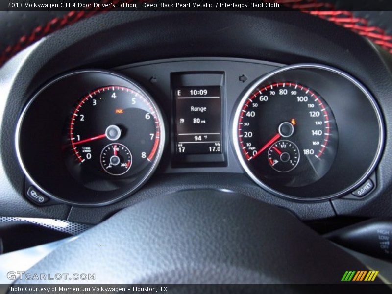 Deep Black Pearl Metallic / Interlagos Plaid Cloth 2013 Volkswagen GTI 4 Door Driver's Edition