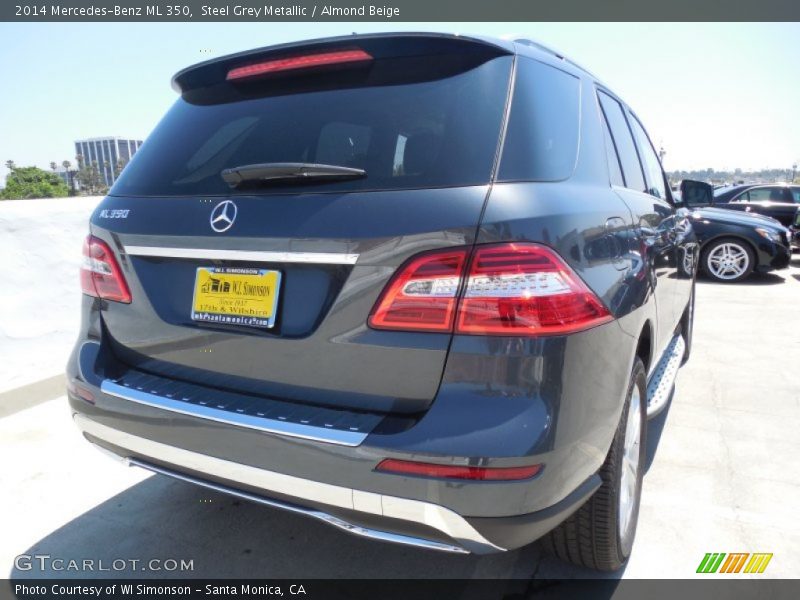 Steel Grey Metallic / Almond Beige 2014 Mercedes-Benz ML 350