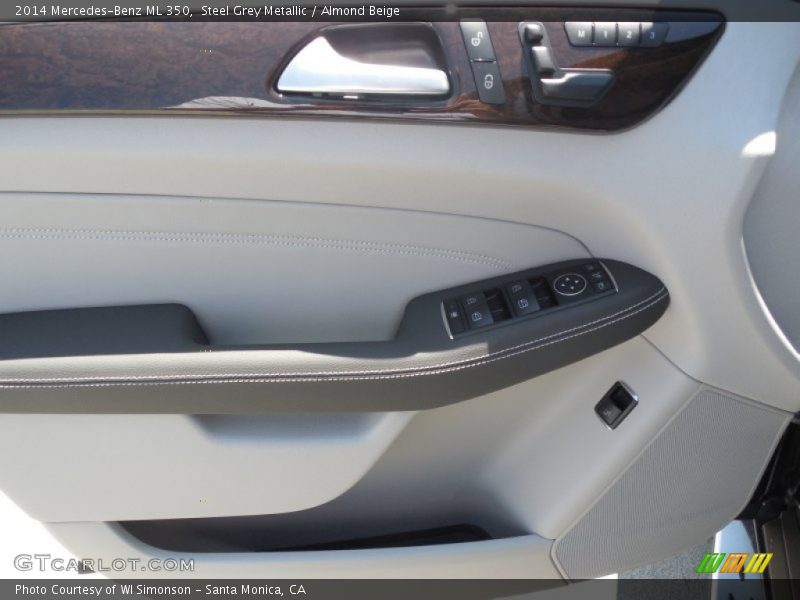 Steel Grey Metallic / Almond Beige 2014 Mercedes-Benz ML 350