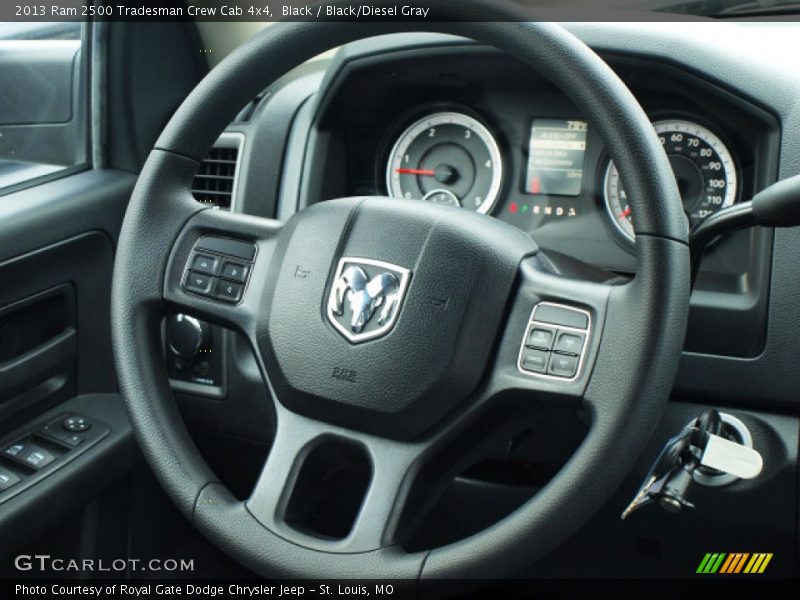 Black / Black/Diesel Gray 2013 Ram 2500 Tradesman Crew Cab 4x4