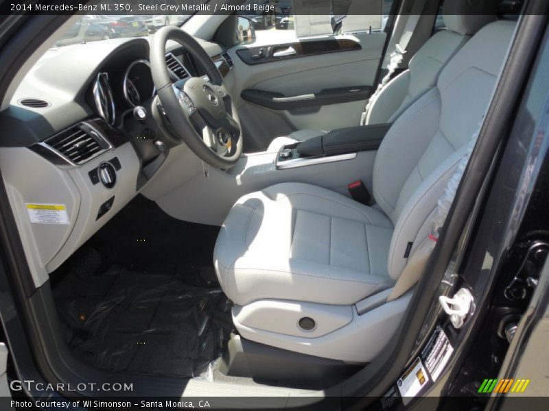 Steel Grey Metallic / Almond Beige 2014 Mercedes-Benz ML 350