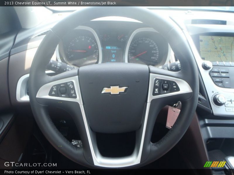 Summit White / Brownstone/Jet Black 2013 Chevrolet Equinox LT