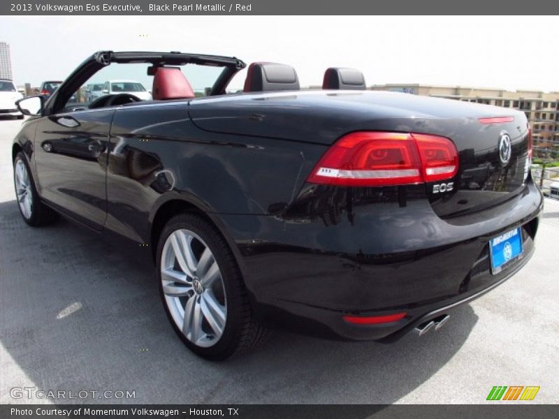 Black Pearl Metallic / Red 2013 Volkswagen Eos Executive
