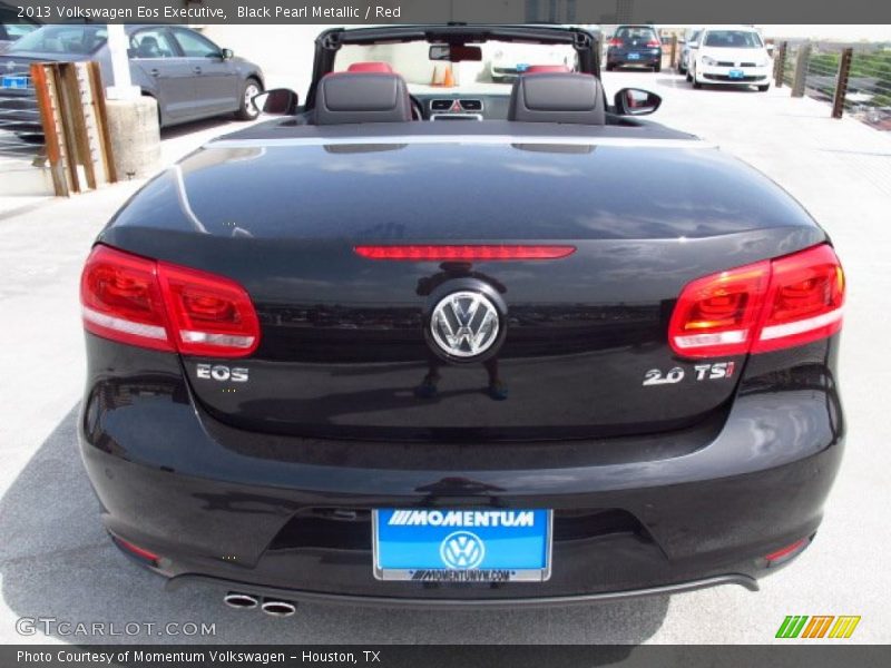 Black Pearl Metallic / Red 2013 Volkswagen Eos Executive