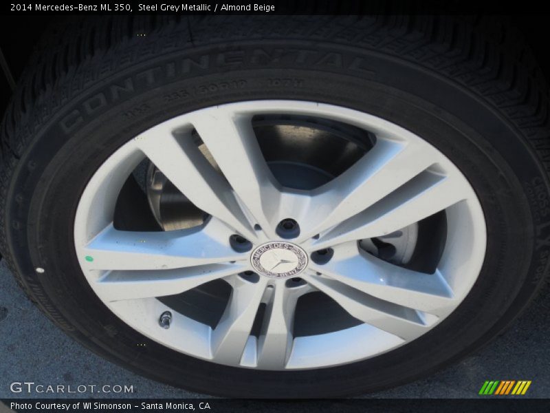 Steel Grey Metallic / Almond Beige 2014 Mercedes-Benz ML 350