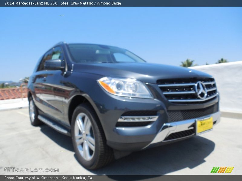 Steel Grey Metallic / Almond Beige 2014 Mercedes-Benz ML 350