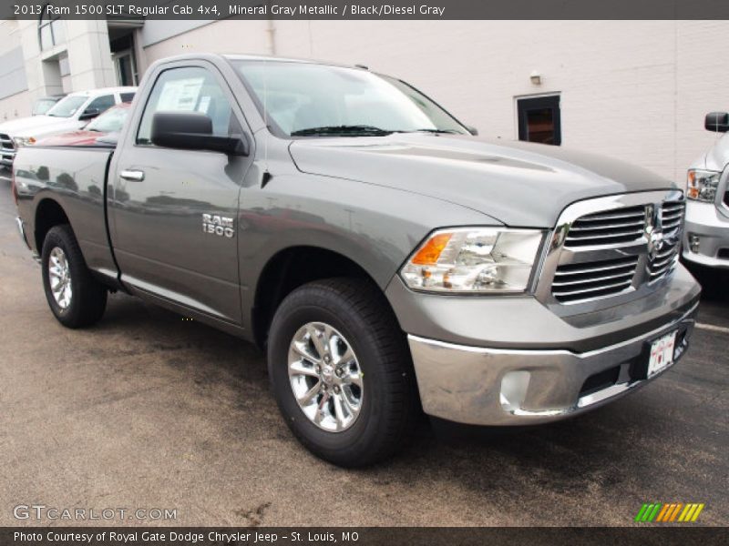 Mineral Gray Metallic / Black/Diesel Gray 2013 Ram 1500 SLT Regular Cab 4x4