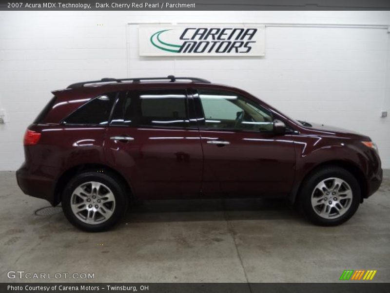 Dark Cherry Red Pearl / Parchment 2007 Acura MDX Technology