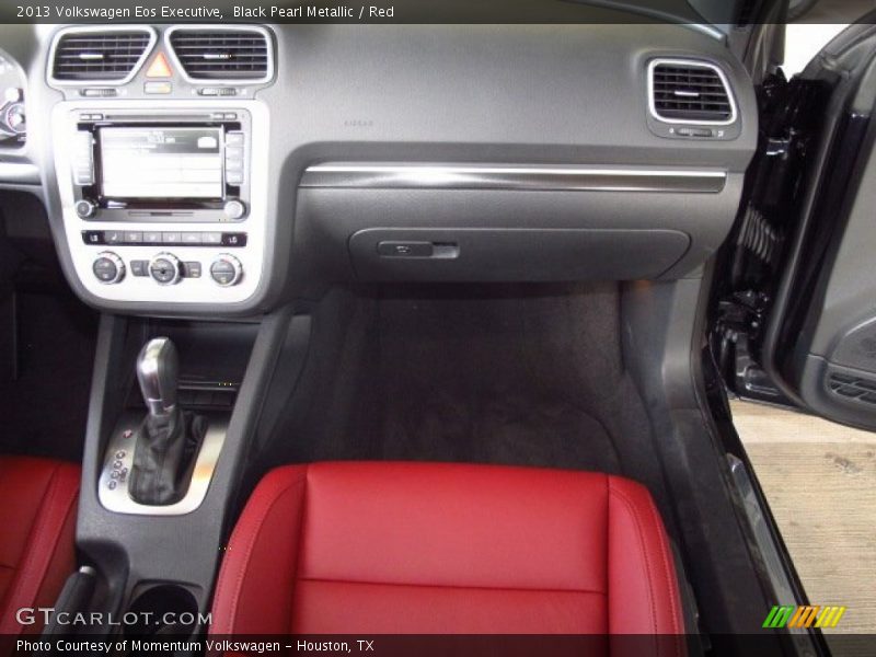 Black Pearl Metallic / Red 2013 Volkswagen Eos Executive