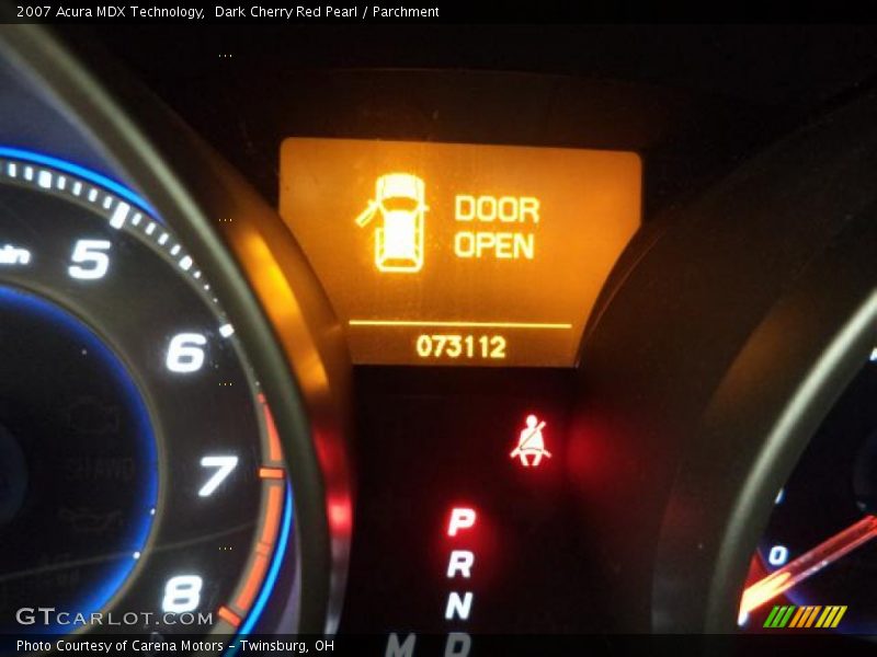 Dark Cherry Red Pearl / Parchment 2007 Acura MDX Technology