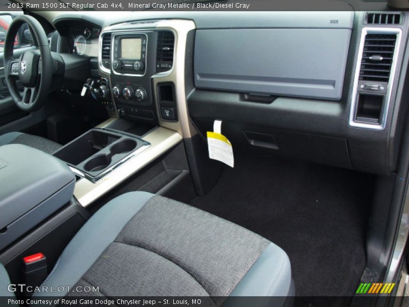 Mineral Gray Metallic / Black/Diesel Gray 2013 Ram 1500 SLT Regular Cab 4x4
