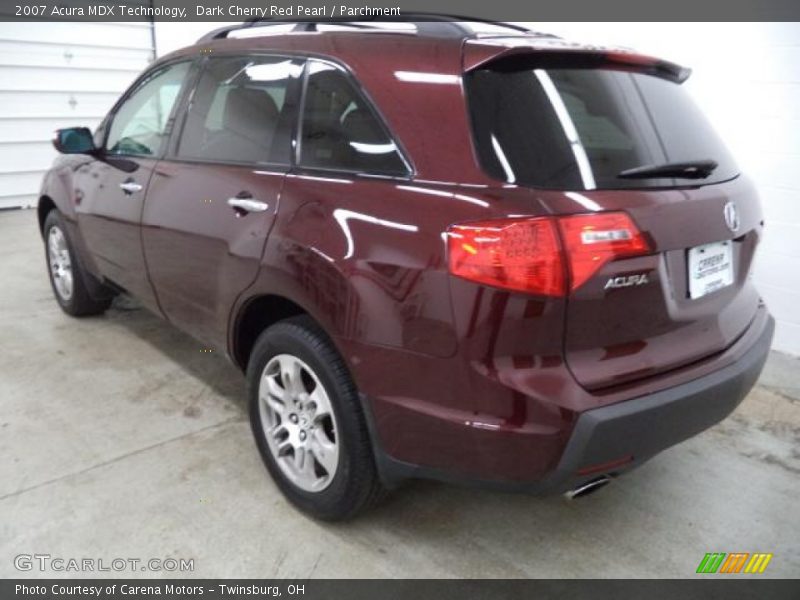 Dark Cherry Red Pearl / Parchment 2007 Acura MDX Technology