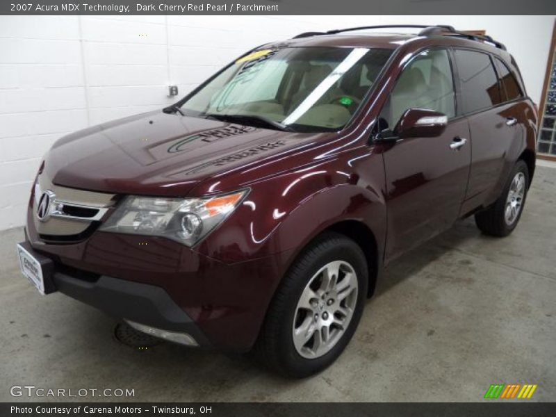Dark Cherry Red Pearl / Parchment 2007 Acura MDX Technology
