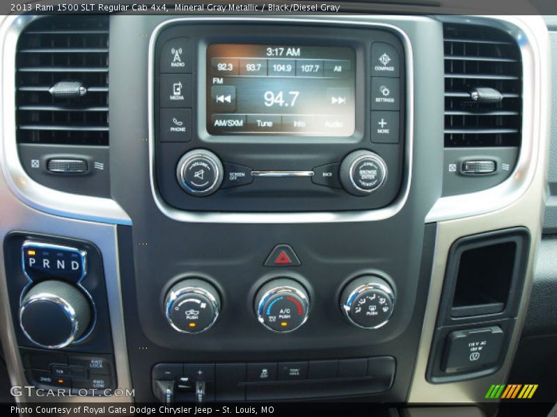 Mineral Gray Metallic / Black/Diesel Gray 2013 Ram 1500 SLT Regular Cab 4x4
