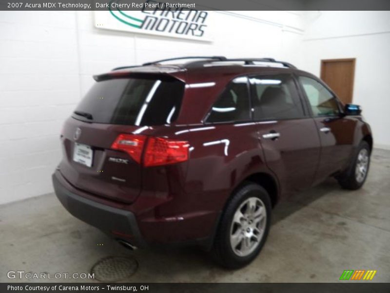 Dark Cherry Red Pearl / Parchment 2007 Acura MDX Technology