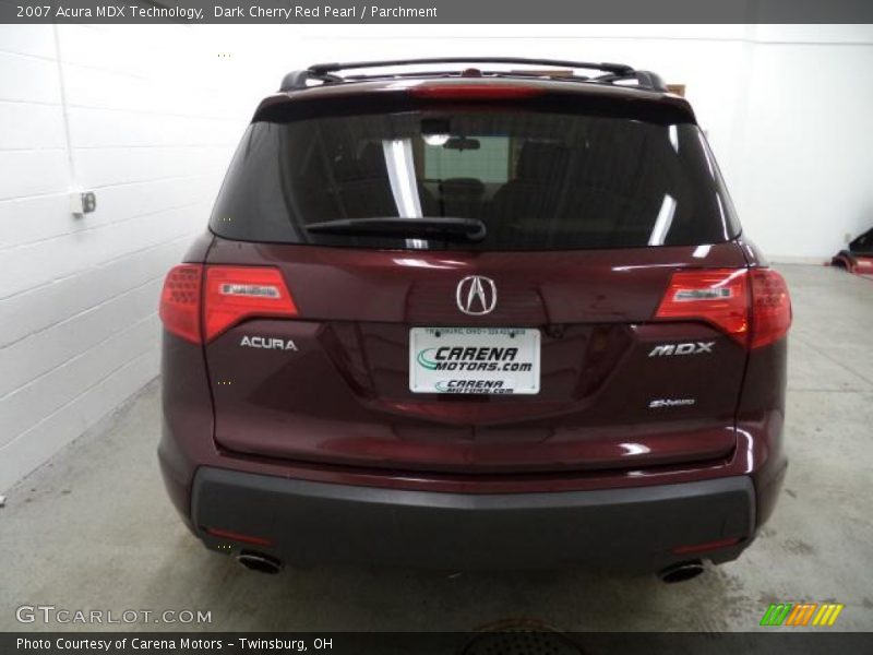Dark Cherry Red Pearl / Parchment 2007 Acura MDX Technology