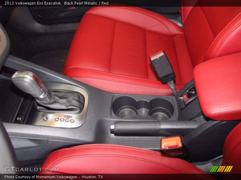 Black Pearl Metallic / Red 2013 Volkswagen Eos Executive