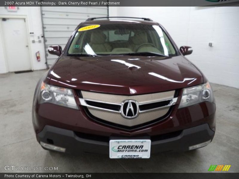 Dark Cherry Red Pearl / Parchment 2007 Acura MDX Technology