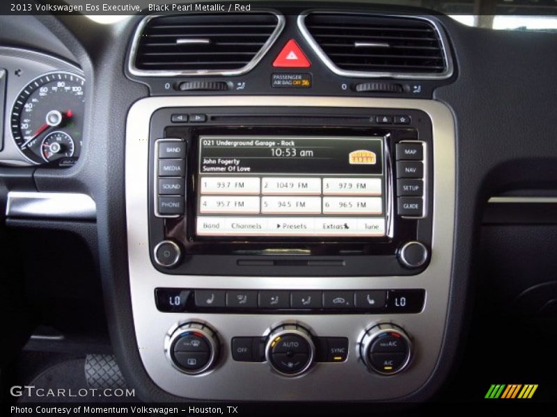 Black Pearl Metallic / Red 2013 Volkswagen Eos Executive