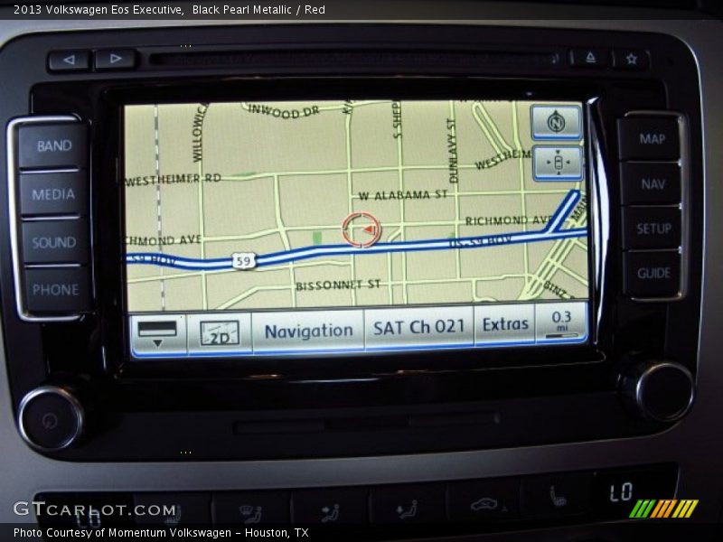 Navigation of 2013 Eos Executive