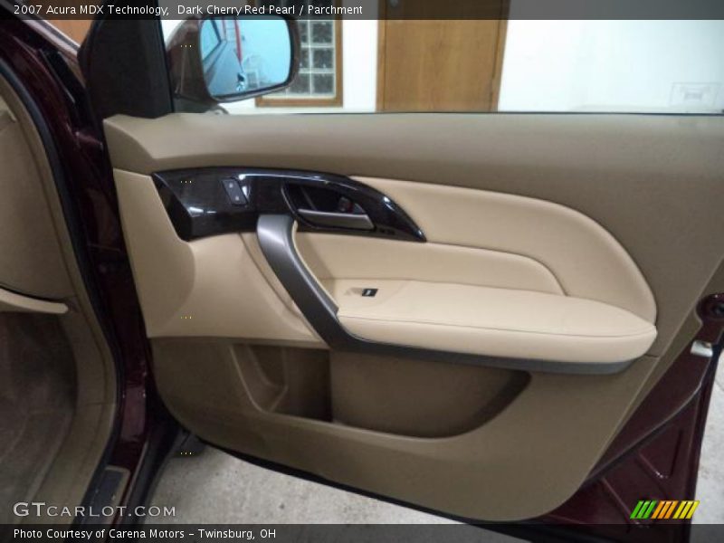 Dark Cherry Red Pearl / Parchment 2007 Acura MDX Technology