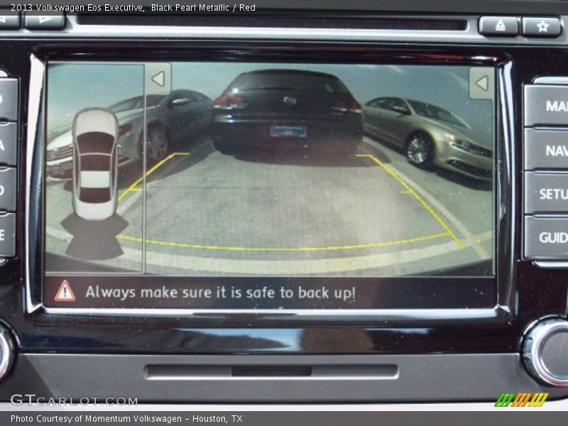 Black Pearl Metallic / Red 2013 Volkswagen Eos Executive