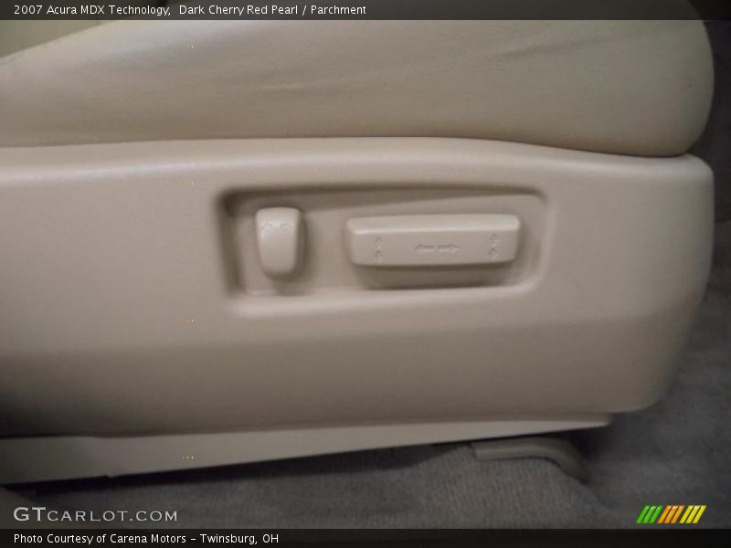 Dark Cherry Red Pearl / Parchment 2007 Acura MDX Technology