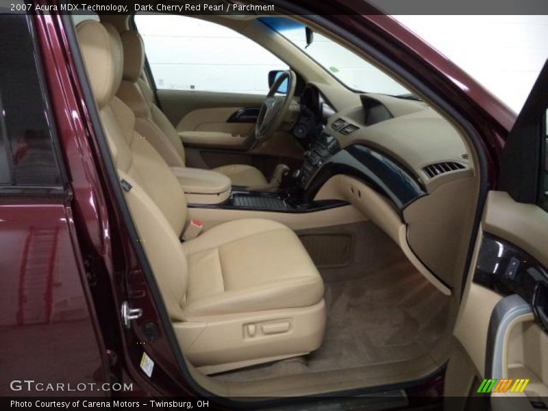 Dark Cherry Red Pearl / Parchment 2007 Acura MDX Technology
