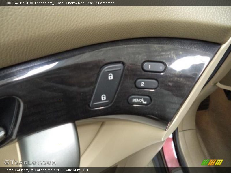 Dark Cherry Red Pearl / Parchment 2007 Acura MDX Technology