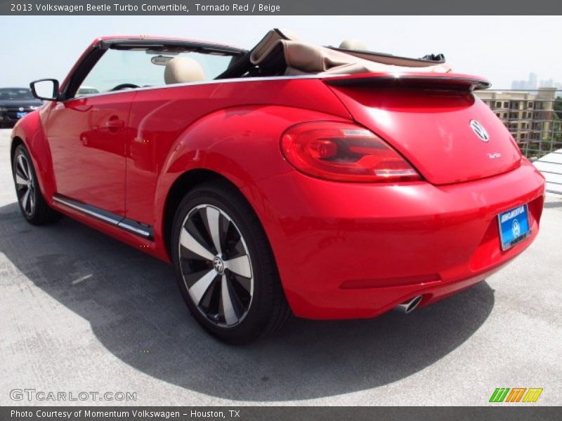 Tornado Red / Beige 2013 Volkswagen Beetle Turbo Convertible