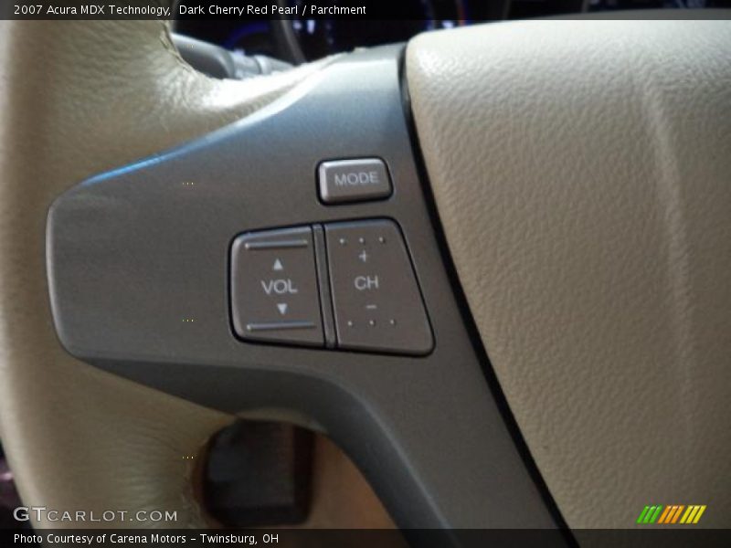 Dark Cherry Red Pearl / Parchment 2007 Acura MDX Technology