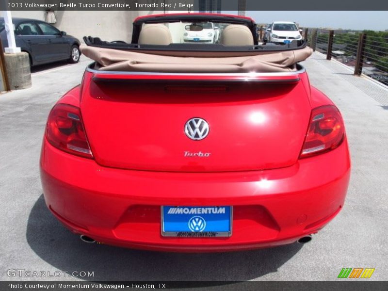 Tornado Red / Beige 2013 Volkswagen Beetle Turbo Convertible