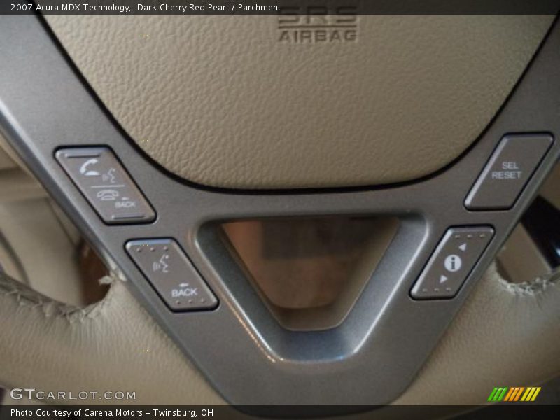 Dark Cherry Red Pearl / Parchment 2007 Acura MDX Technology