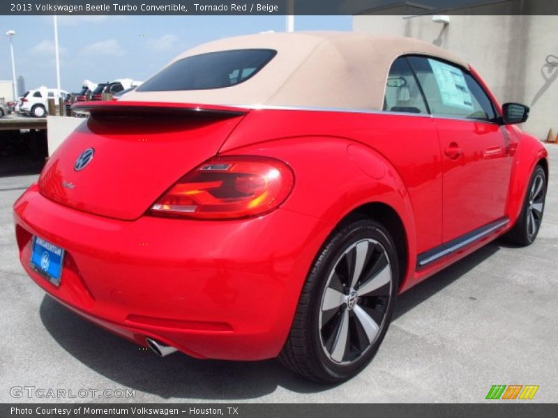 Tornado Red / Beige 2013 Volkswagen Beetle Turbo Convertible