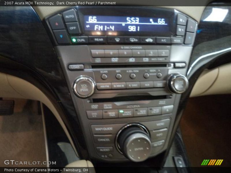 Dark Cherry Red Pearl / Parchment 2007 Acura MDX Technology