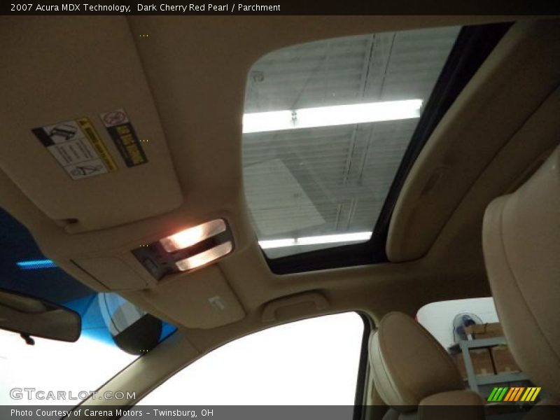 Dark Cherry Red Pearl / Parchment 2007 Acura MDX Technology
