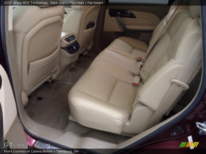 Dark Cherry Red Pearl / Parchment 2007 Acura MDX Technology