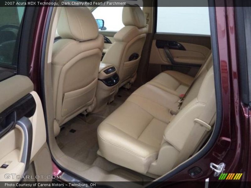Dark Cherry Red Pearl / Parchment 2007 Acura MDX Technology