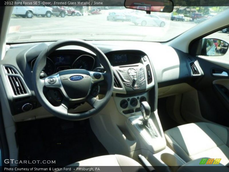 Frosted Glass Metallic / Stone 2012 Ford Focus SE 5-Door