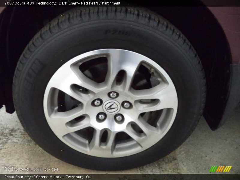 Dark Cherry Red Pearl / Parchment 2007 Acura MDX Technology
